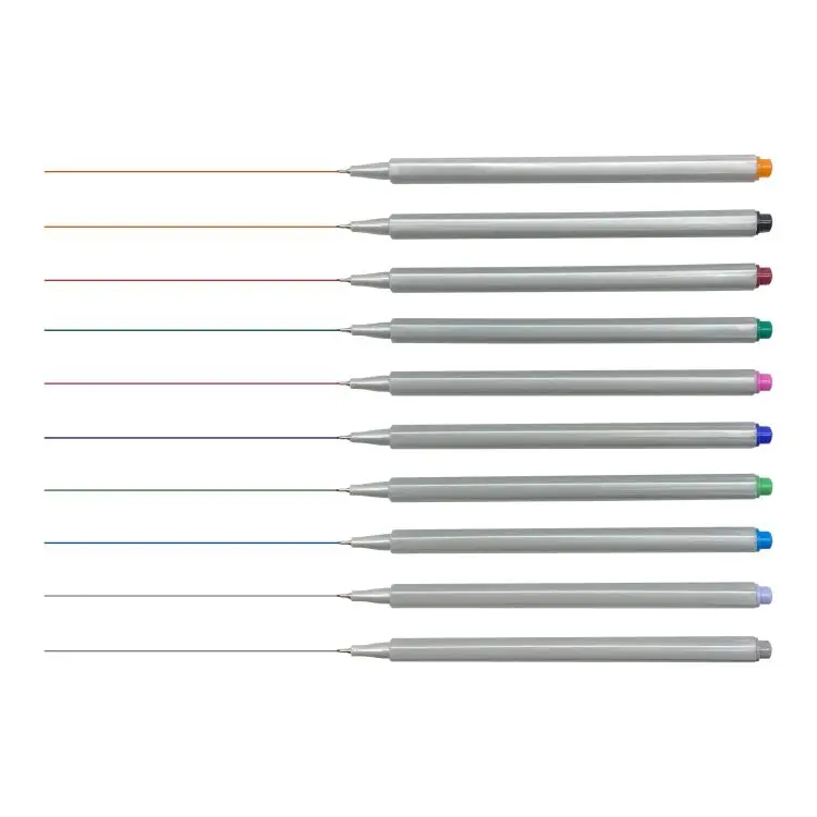 factory oem washable 12 24 36 48 colours micro fineliner color drawing marker pen 0.2mm 0.4 mm