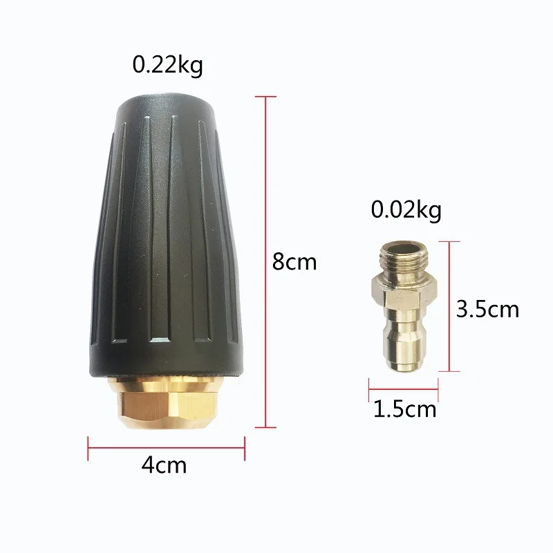 300Bar High Pressure Turbo Washer Nozzle Ceramic Core ,Spray nozzle with 1/4 quick plug