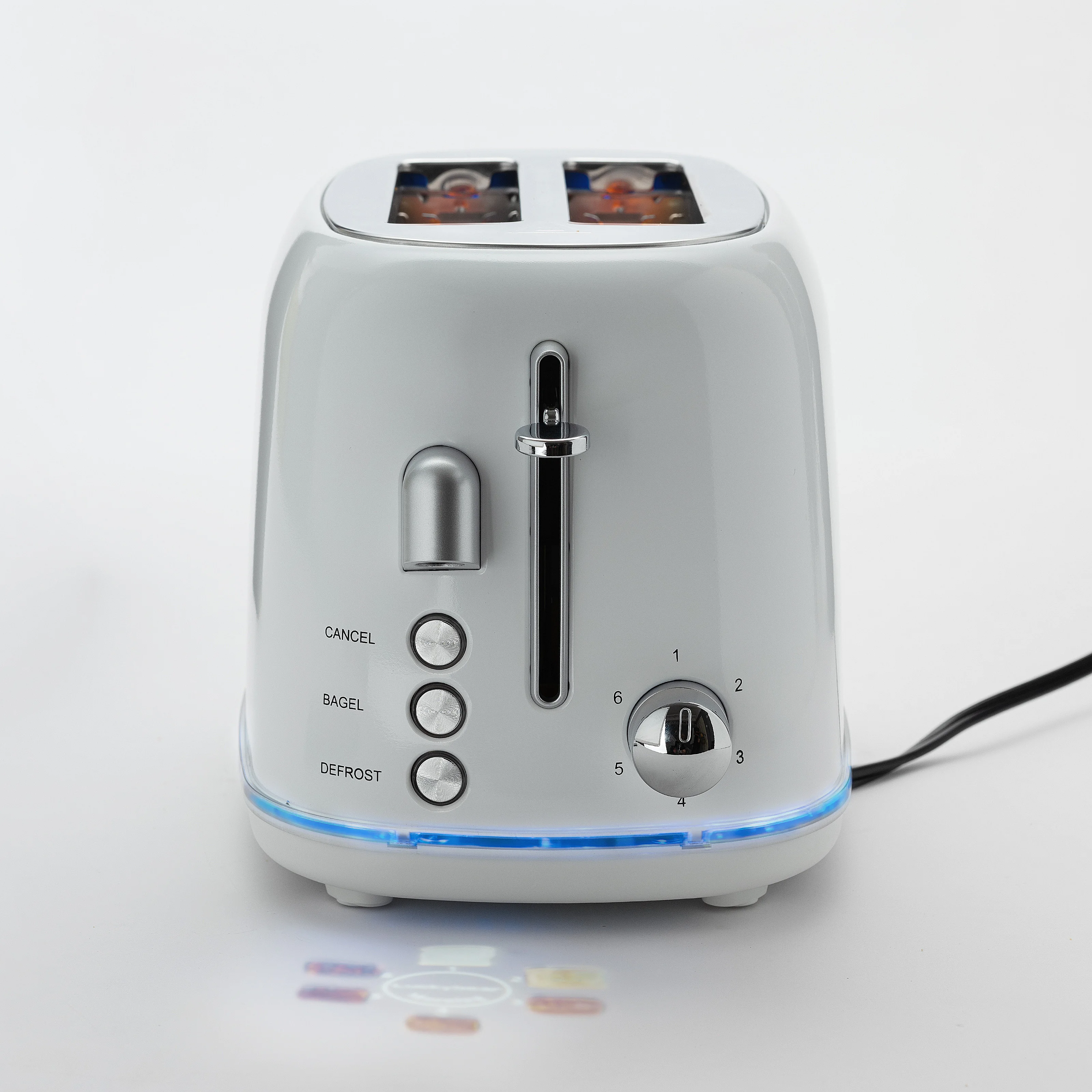 Toaster 2 Slice, Projection Toasters with Bagel, Cancel, Defrost Function and 6 Bread Shade Settings