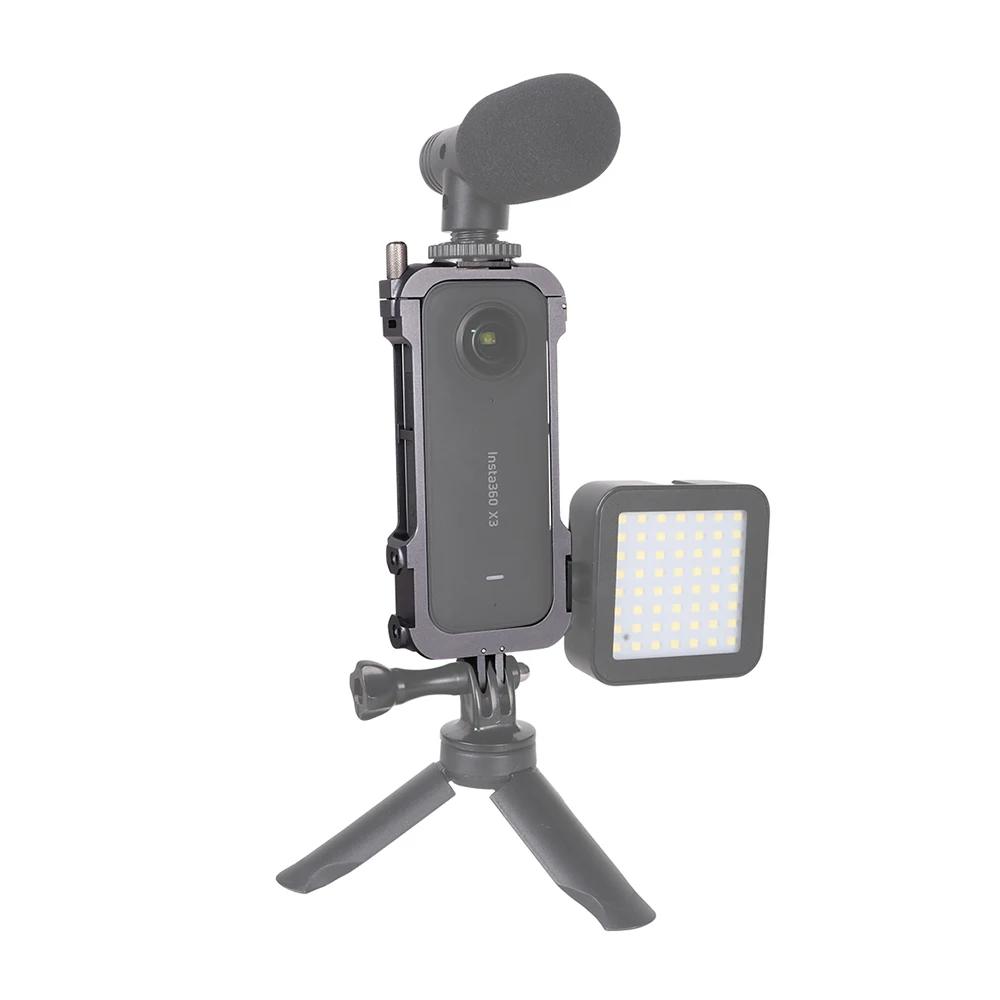 Kaliou  Insta360 x3 Cold Shoe Mounts Camera Frame Case  Action Sports Camera Accessories