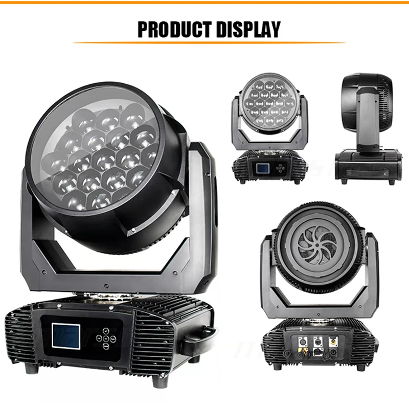 Outdoor Moving Head Wash 19*40w IP65 RGBW Waterproof Led Zoom Wash Moving Head Stage Dj Light