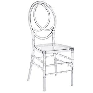 Hot and simple banquet bamboo chair wedding wedding acrylic transparent resin wholesale chivari chair