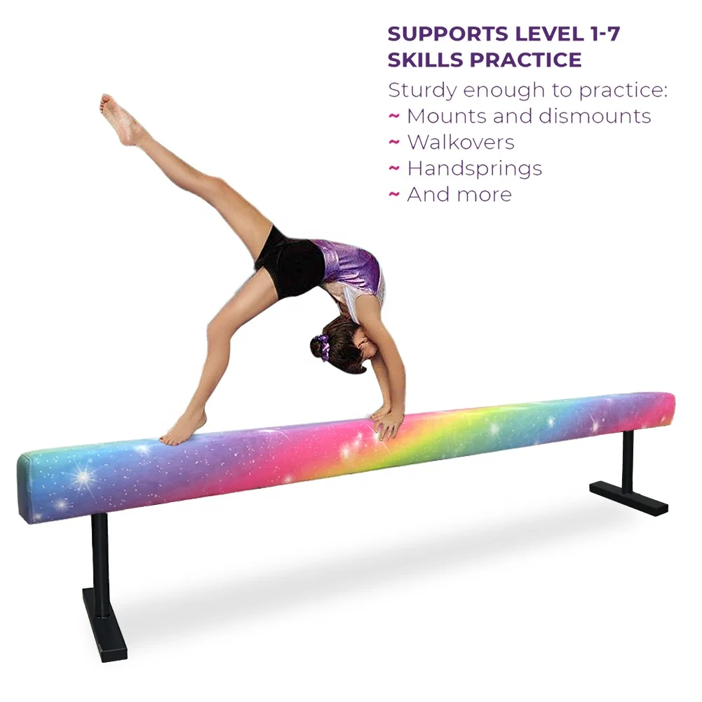 Hot Sale Wood Sensory Adjustable Balance Beam Gymnastics Equipment Balance Beam Kids
