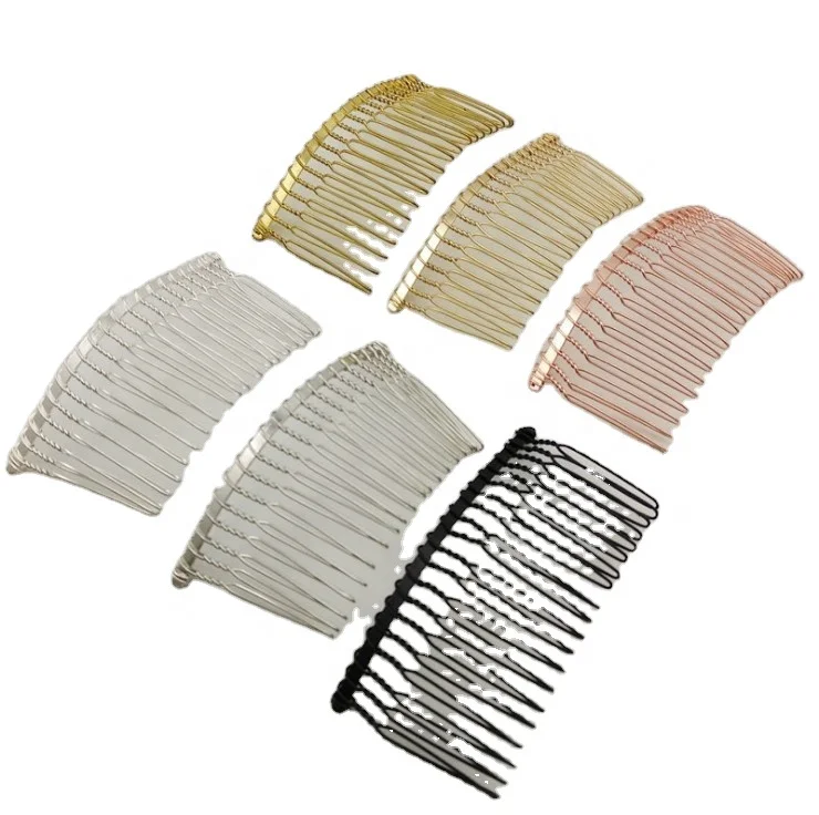 20  Teeth Hair Accessories Metal Twist hair Combs