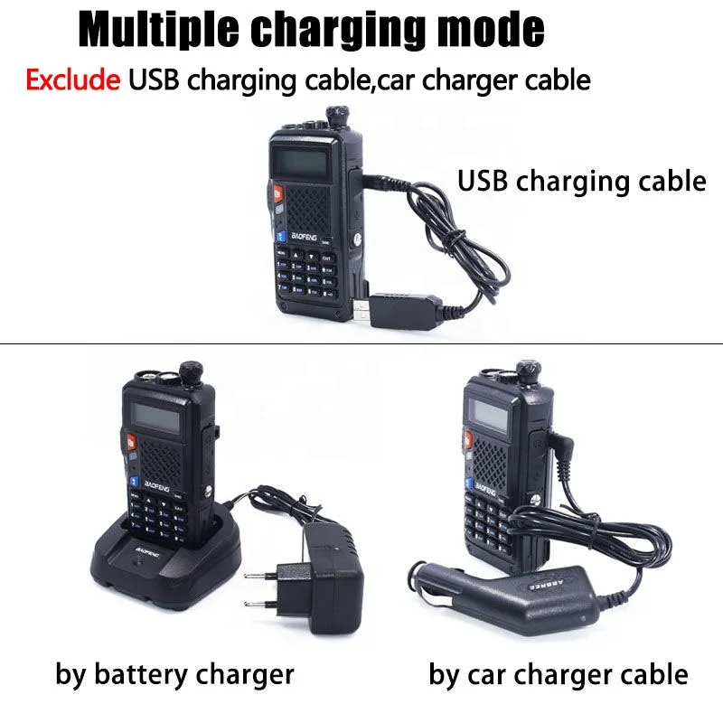 BaoFeng BF-UVB3 Plus 8W High Power  Ham Amateur Radio  128CH 136-174Mhz & 400-520Mhz 10KM Long Range Upgrade UV 5R