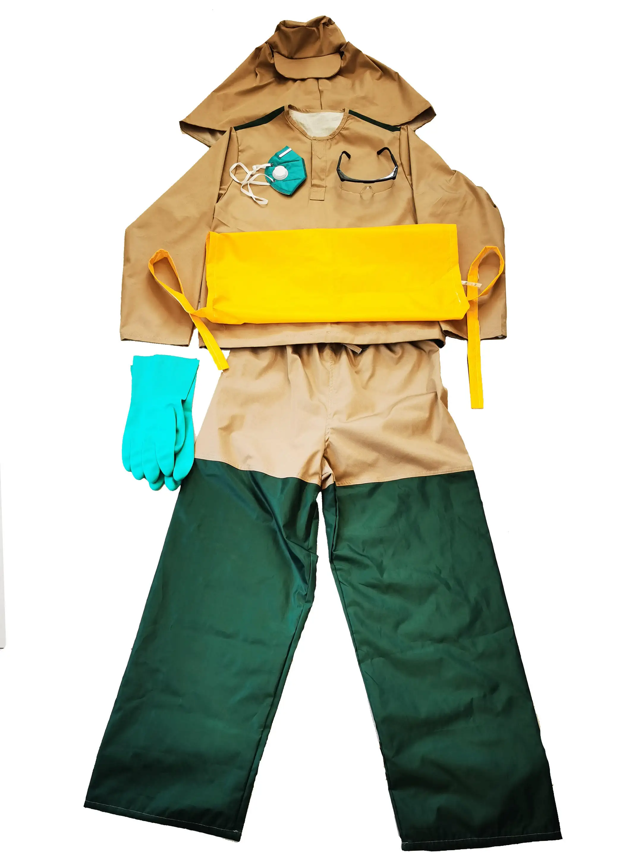 Fully Closed Oem Style Car Spray Paint Coveralls with Face Mask gloves glasses Work Clothes Preservative Spray Clothing Supplier