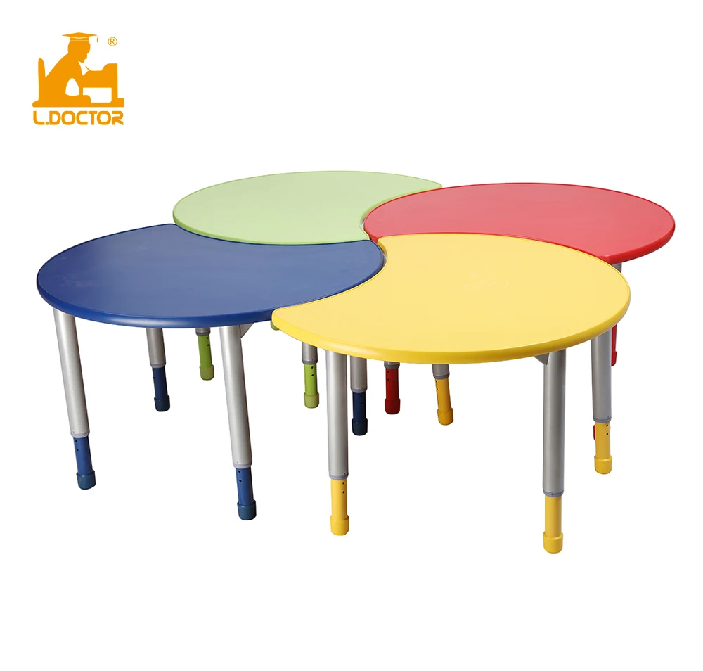 L.Doctor brand HY-0575-1 Height adjustable wooden kindergarten furniture