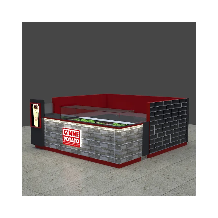 Современный киоск для мороженого дизайн молочного коктейля торгового центра на продажу