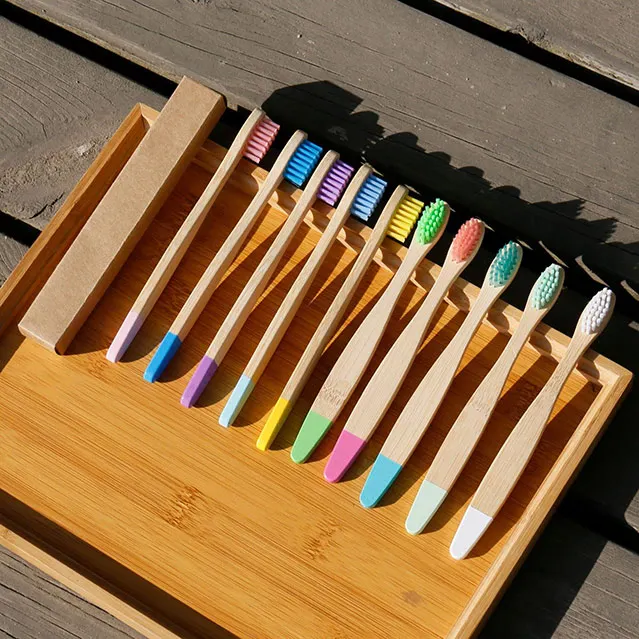 OEM Charcoal Bamboo Toothbrush Custom Logo Bristle Soft Teeth Cleaning Biodegradable Cepillos Dentales Tandenborstel Toothbrush