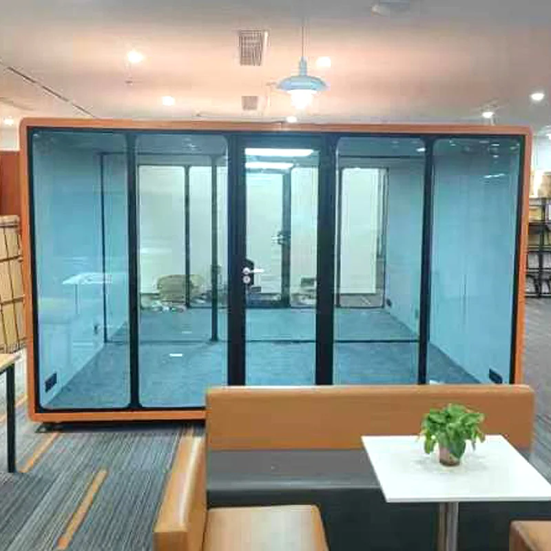 Wholesale Large Size Meeting Backyard Modular Phone Booth Office Pod With Power And Air Conditioning Noise Isolation Cabin