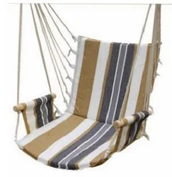 Outdoor And Indoor Folding Hanging Stripes Hammock Swing Chair With Stand Rope Camping In Garden Patio Bedroom Gazebo