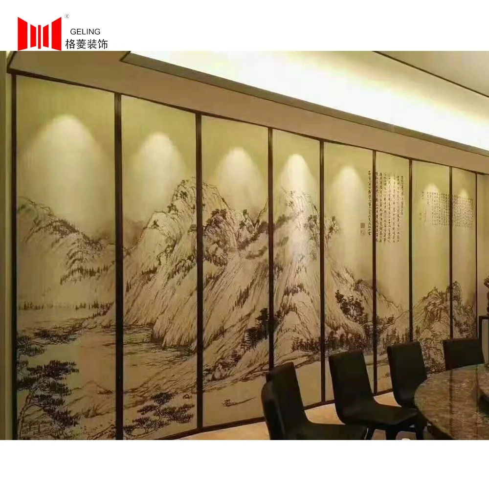 Aluminium Partition Wall for Hotel Movable Partition Wall for Multi-purpose Hall Sound Proof Movable Partition Wall Custom