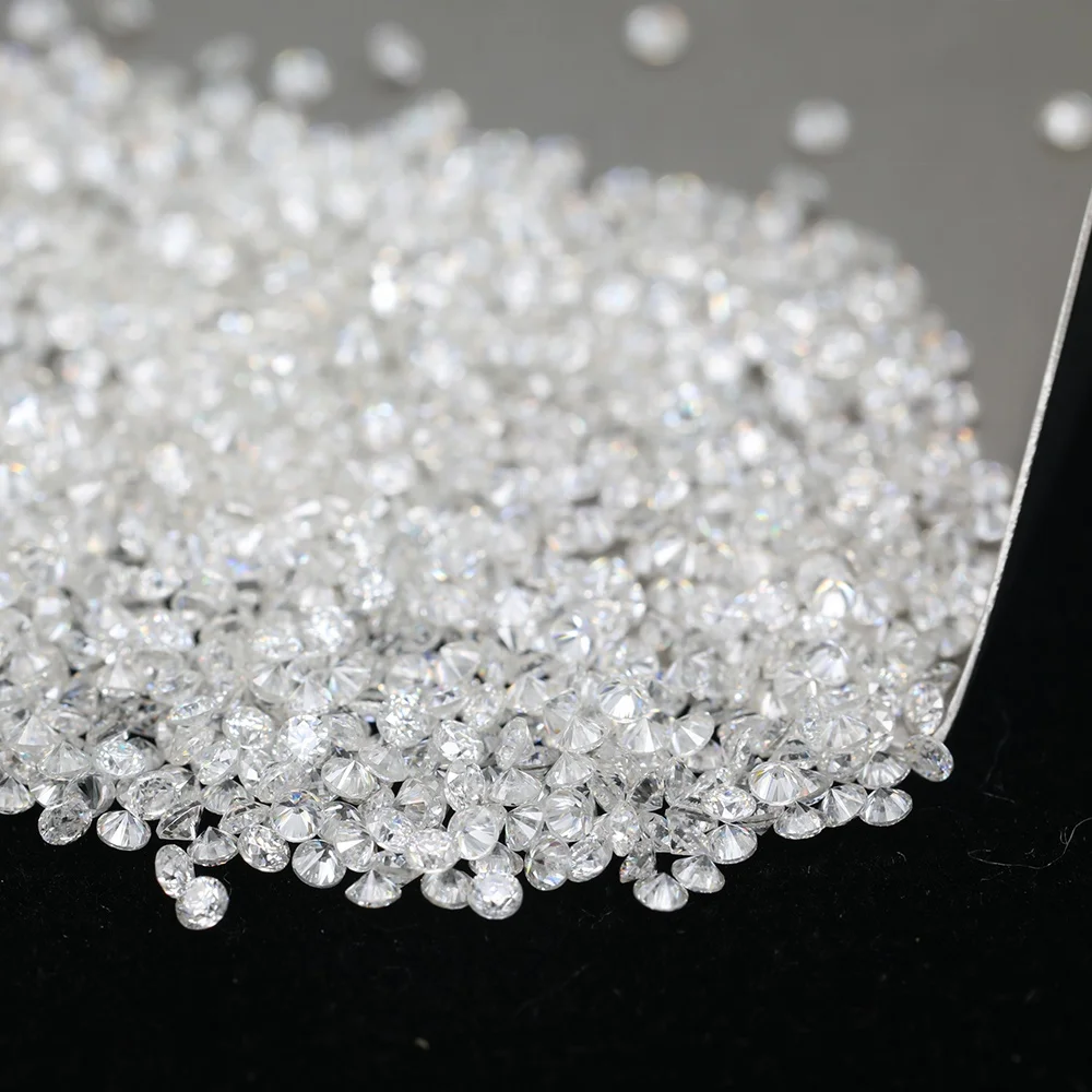  Zuanfa Semi Joyas Lab Grown Diamond 1-2 9 мм белый цвет VVS сердце и стрела круглая огранка россыпью Moissanite драгоценный