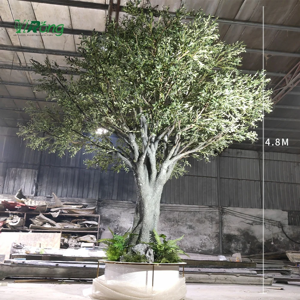 Large Simulation Olive Outdoor Shade Plastic Olive Tree Arbre Olivier Artificiel Artificial Olive Tree Large Big Faux Olive Tree