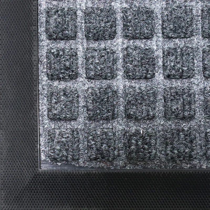 Wholesale China rug welcome home carpet Plain outdoor Rubber Polyester doormat entrance mat custom floor door mat