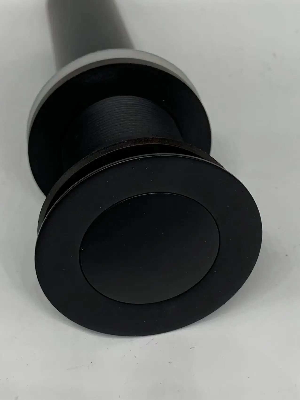 High quality brass matte black pop up drain click clack sink waste with overflow