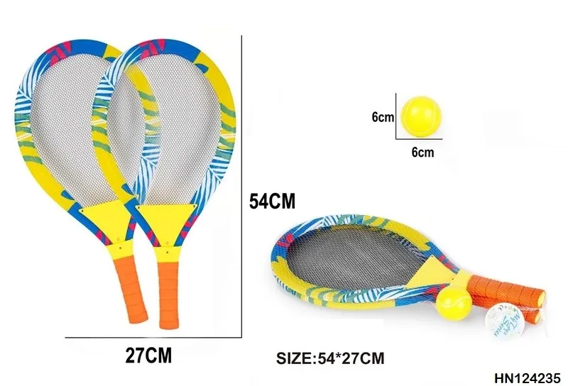Factory Direct Manufacturer 18.5-inch plastic tennis racket Outdoor Sports Equipment for kids
