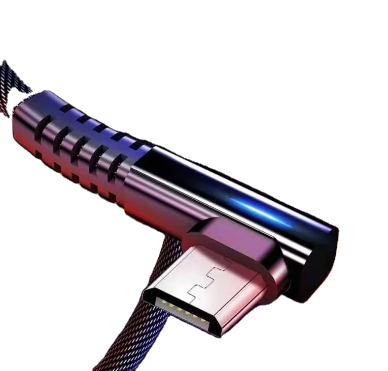 
zinc alloy elbow with lamp charging cable sale products micro usb cable top products fast cable charging 