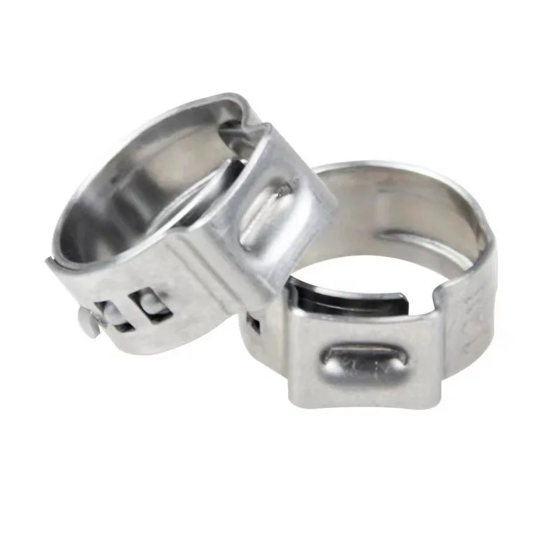 Manufacturer stepless single ear Stainless Steel hose clamp for PEX Pipe Stainless Steel Clamps High Quality Single Ear Clamp