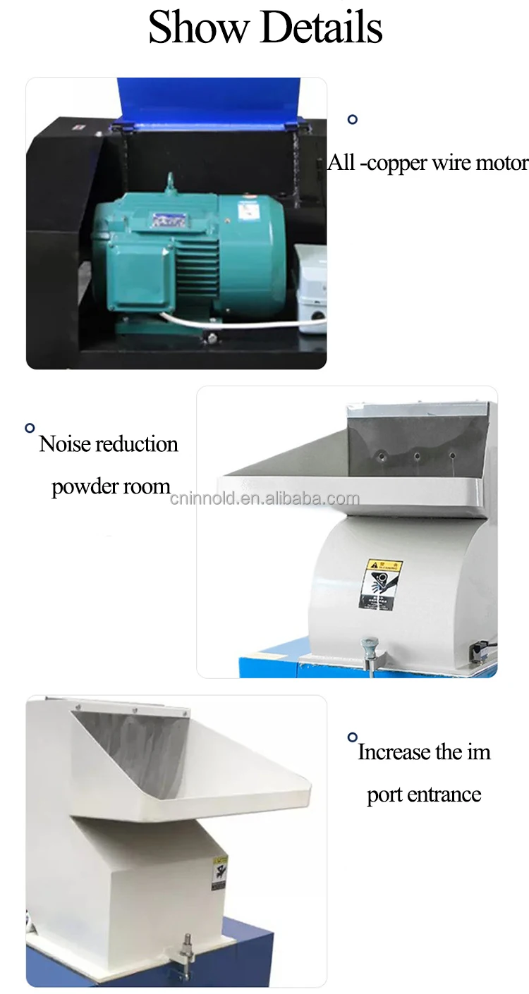 Hot Sale Bottle Bag Shredder Grinder Machine Price Plastic Pipe Crusher