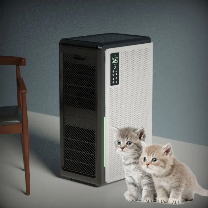 Adsorption Floating Hair True Hepa Filter UV Sterilizer Pet Air Purifier WiFi Control