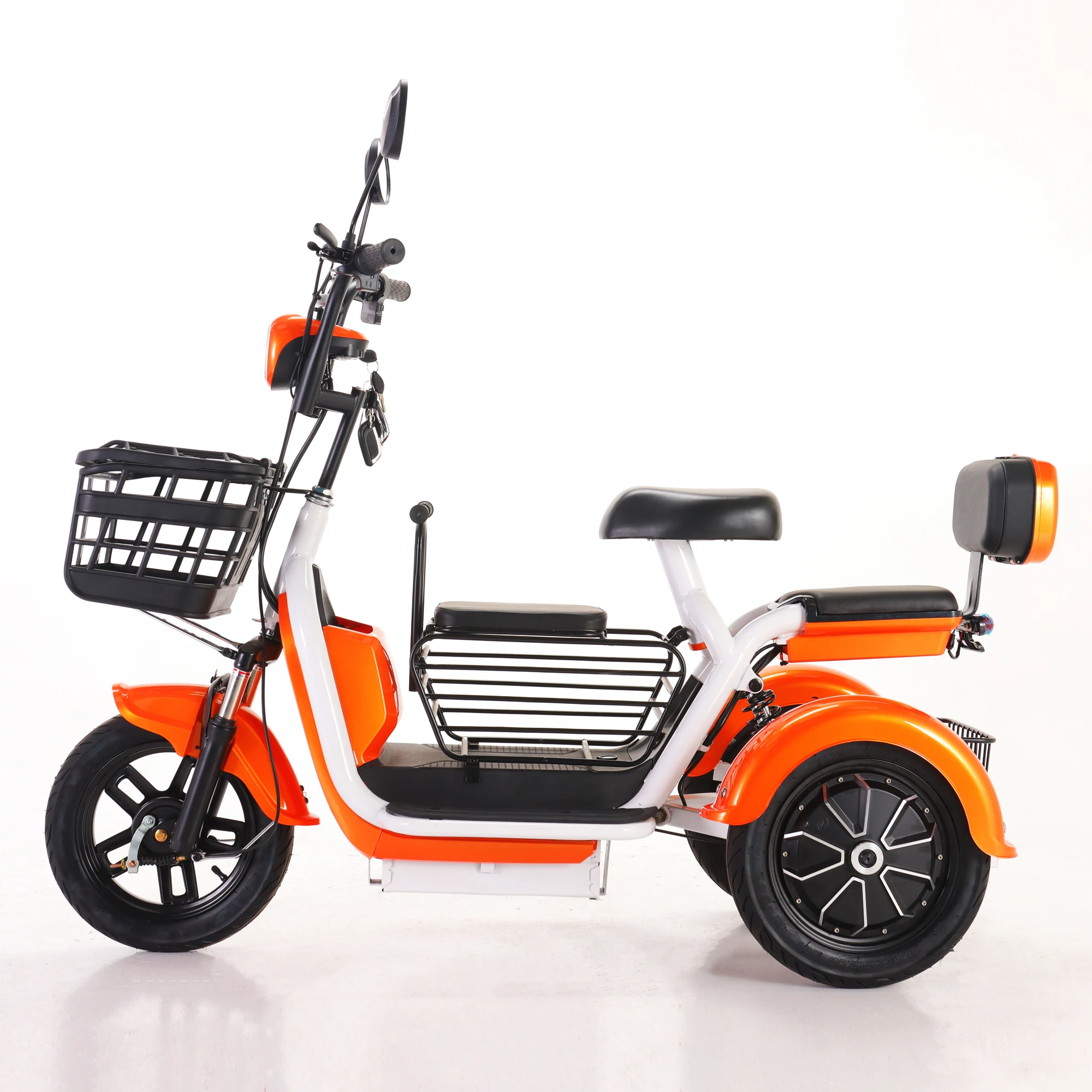 Electric Mobility Scooter 48V Cargo Tricycle for Adults with down Tube Battery Position 500W Electric tricycle