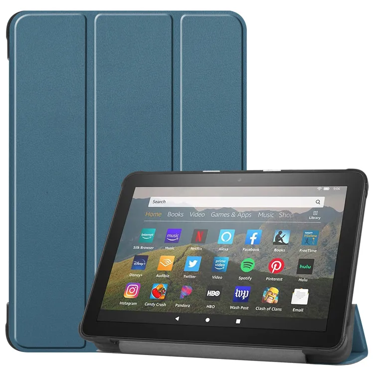 
Hot amazon 8 inch pu leather flip stand tablet case cover for kindle 
