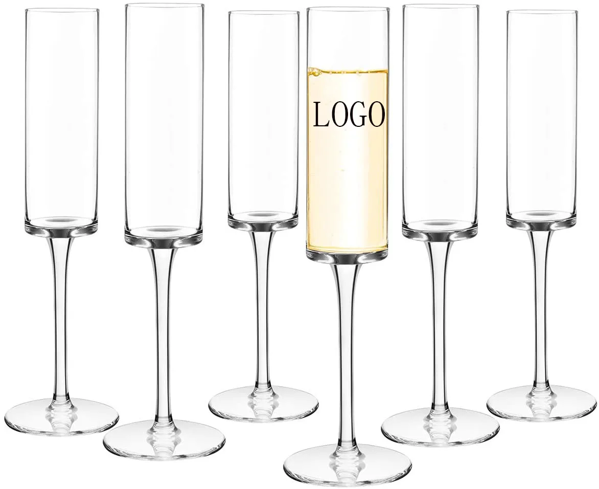 Hand Blown Classy Champagne Flutes Crystal Champagne Flutes Glasses Lead Free Quality Sparkling Wine Stemware Dishwasher safe