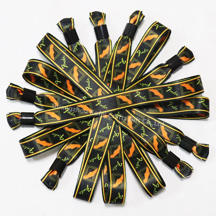 High Quality Personalized Custom Sublimation Bracelets Your Own Polyester Wristbands With Message or Logo, Fabric Wrist Band