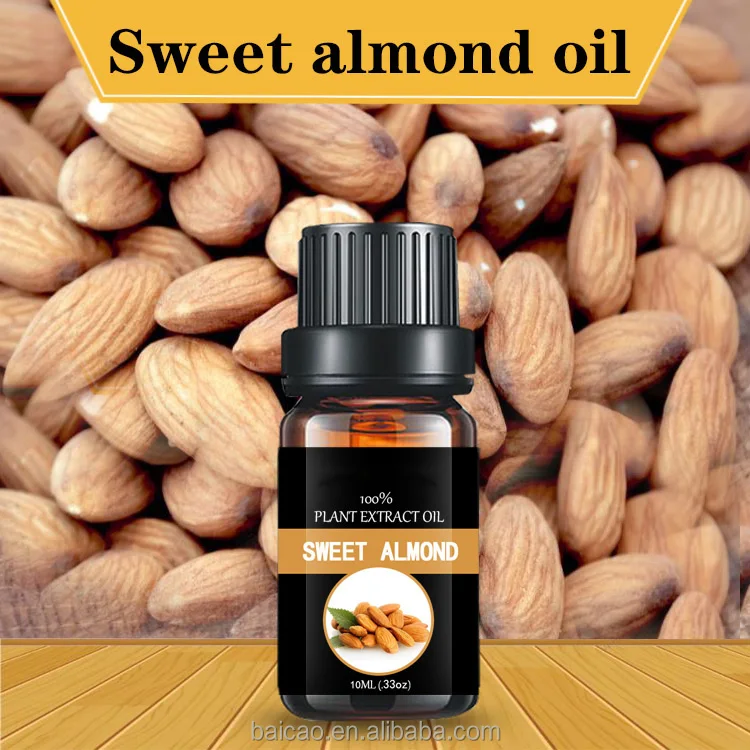 Factory Supply Almond Oil With Vitamin A B1 B2 B6 E 100% Pure Sweet Almond Oil for Skin Corporal Oil Fragrance Perfume