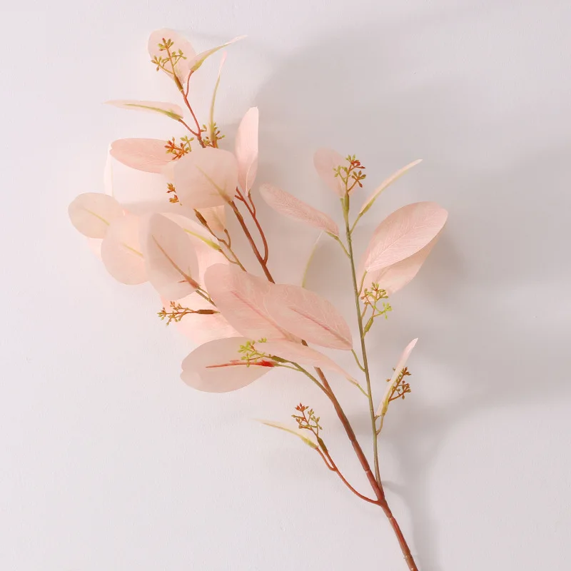 MACTING Simulation Eucalyptus Leaf Heart-shaped Sofa Table Study Vase Flower Arrangement