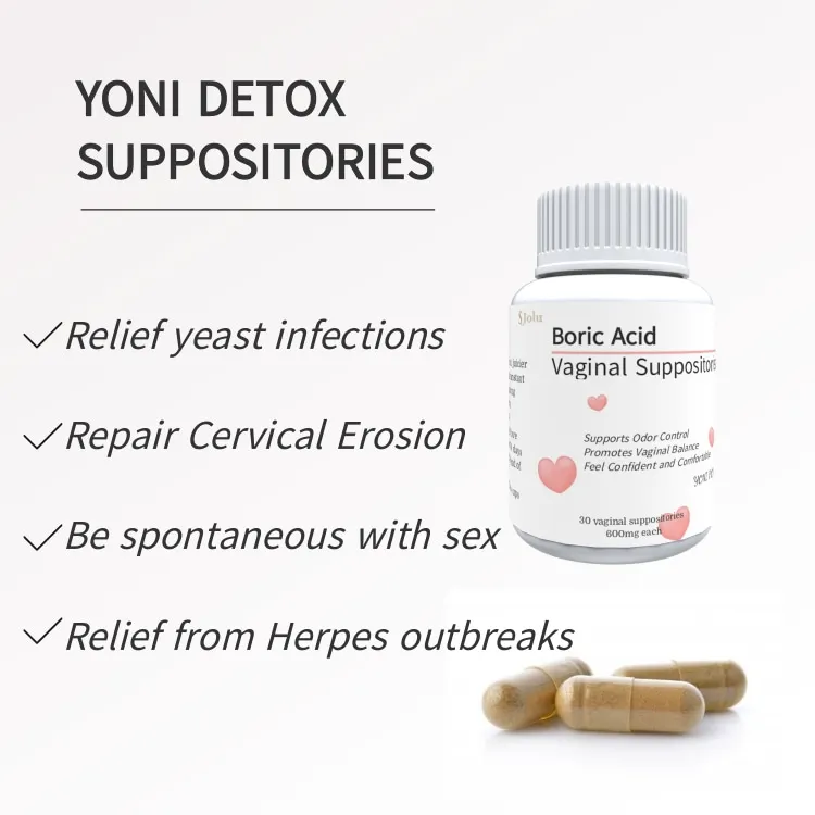 Wholesale Factory Price Women Yoni Pops Vaginal Organic Feminine Vagina Tightening Cleaning Boric Acid capsule