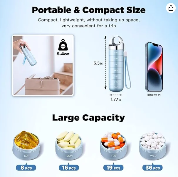2025 New Factory Hot-sell Travel Folding Food Drying Rack Aluminum Alloy Waterproof Home Storage Organization Device Metal Pill