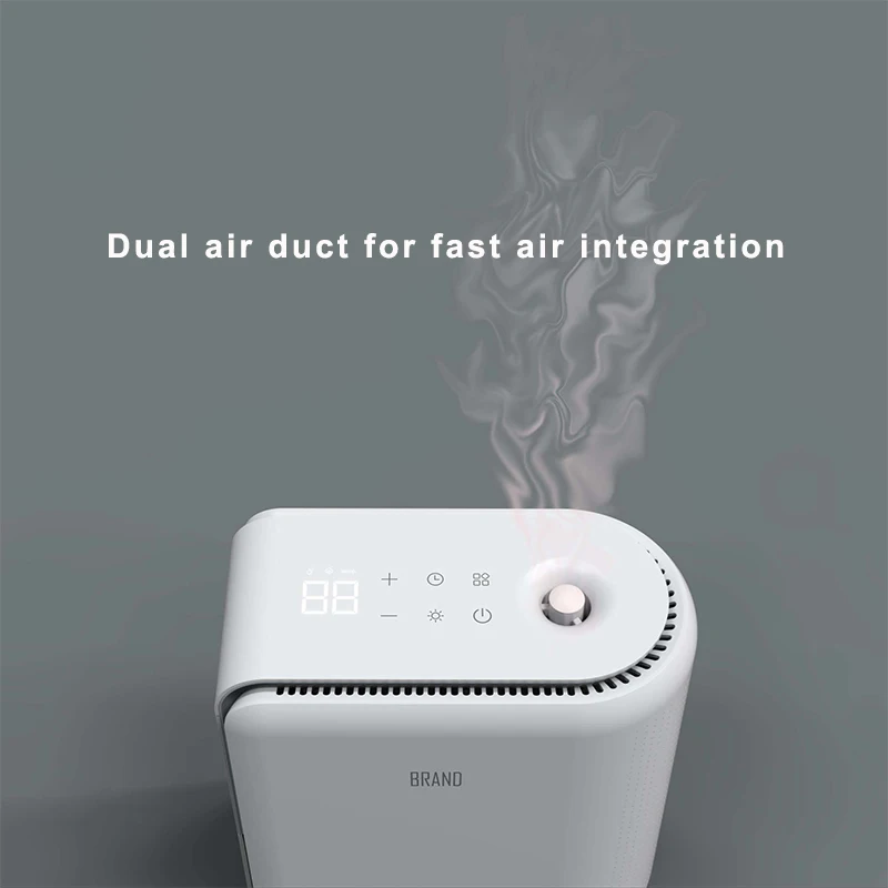 RGB ambient light Real-time humidity display Portable Home Domestic Air Dehumidifier with Humidifier
