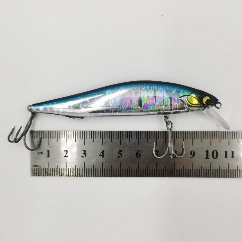 Alpha 80mm 100mm high quality sinking luminous hard minnow lures for sale