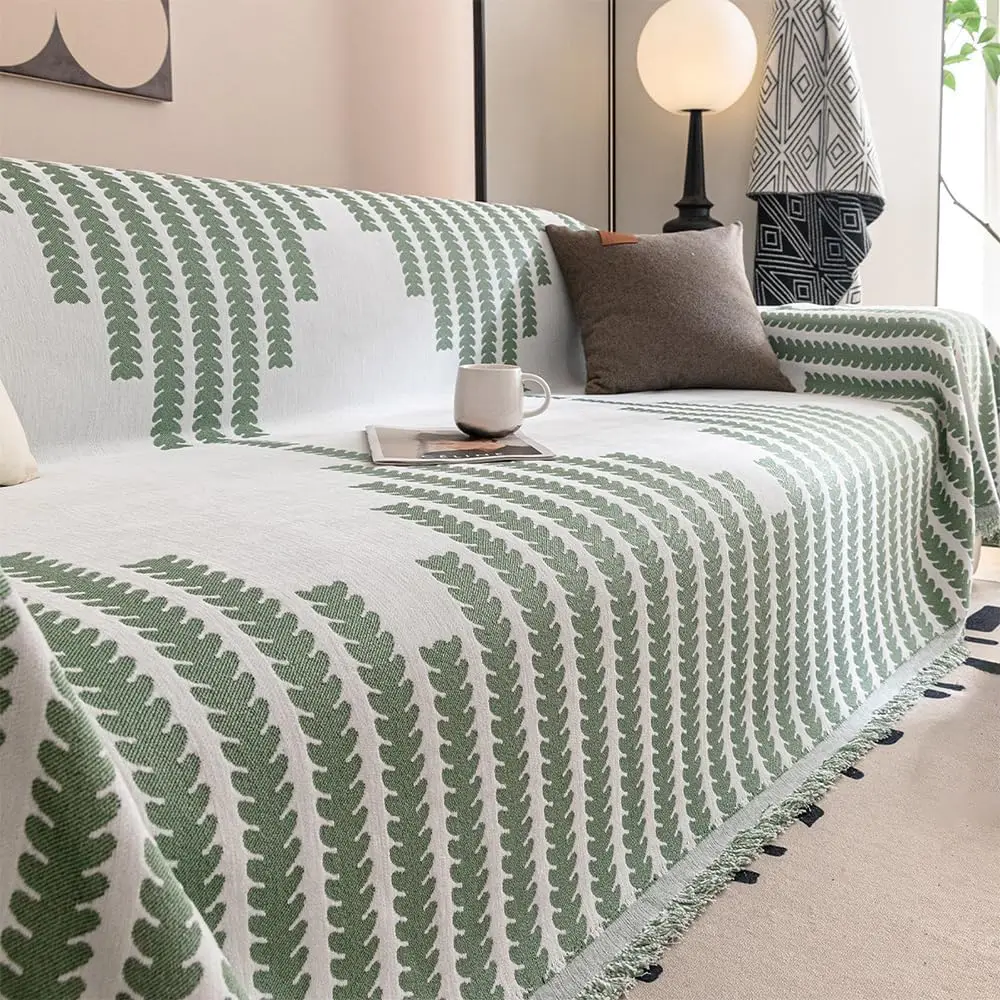 New Double Sided Chenille Sofa Cover Comfy All Seasons Universal Thick Reversible Chenille Sofa Cover