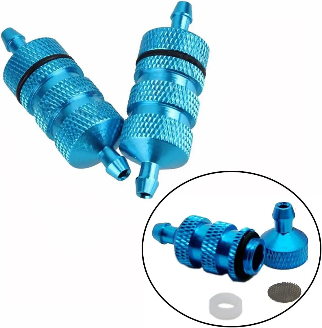 1:8 1:10 RC Model car HSP upgrade parts 02156 Aluminum alloy oil filter Metal oil filter 94122 upgrade parts