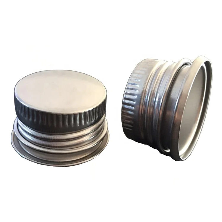 Anti-rust Food Grade 28mm Stainless Steel Metal Screw Neck and Threaded Caps China Factory