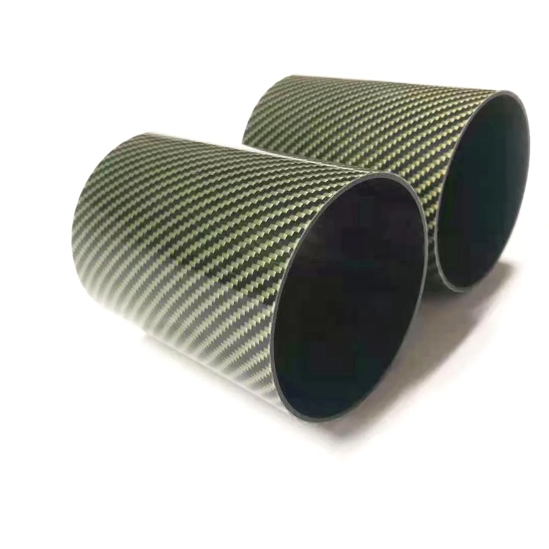 70mm Large Diameter Kevlar Carbon Fiber Pipe