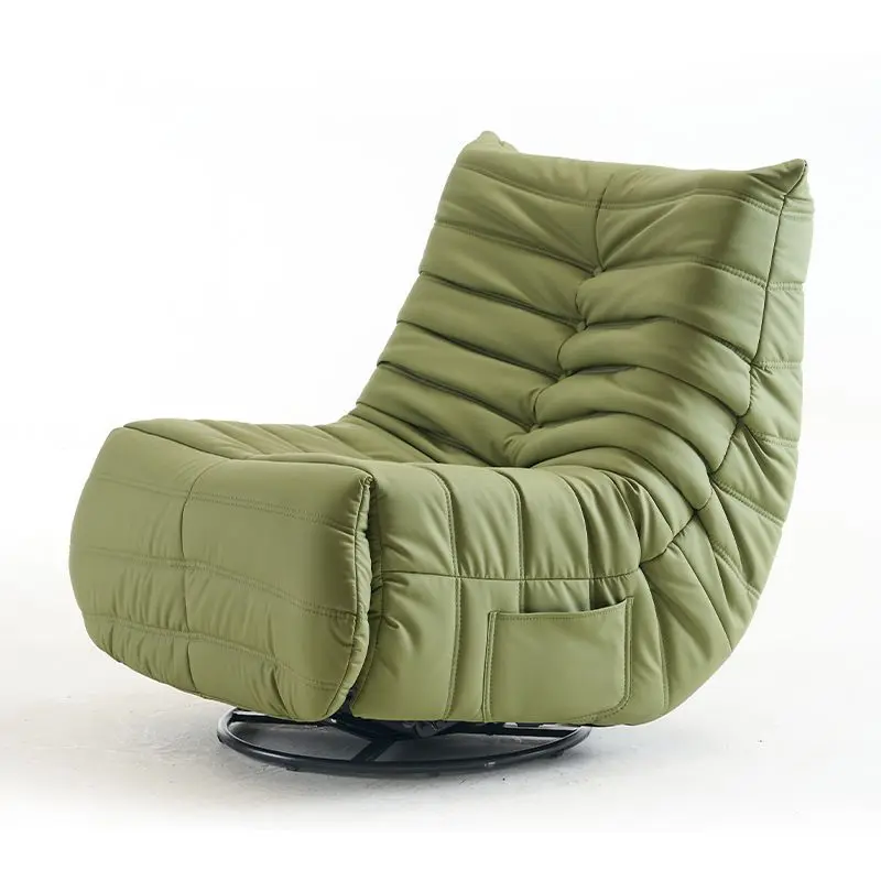 Modern European Style Living Room Electric Single Lounge Leisure Leather TV Massage Elderly Rocking Swivel Recliner Sofa Chair