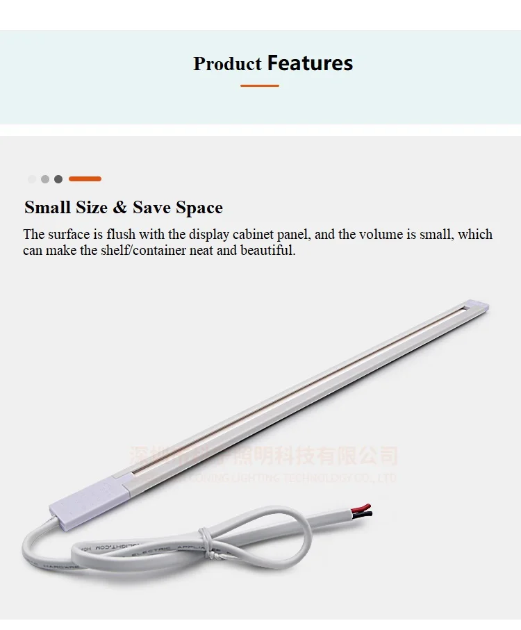 Wholesale Mini Super Slim Power Track Shelf LED Light System Connectors Commercial Power Rail for Retail Store Iron Shelves
