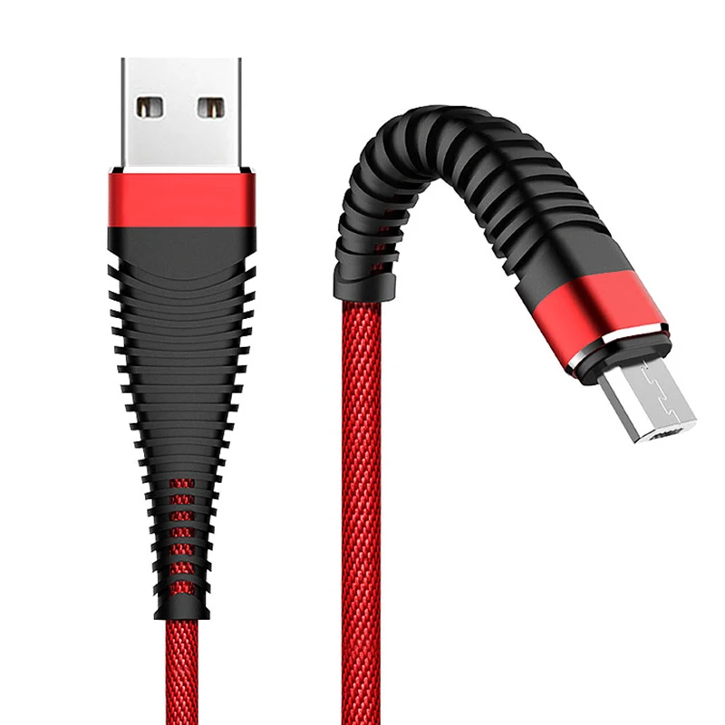 
charging USB cable Manufacture 2A Fast USB Charging Cable portable fast charger wire cell phone data cable 