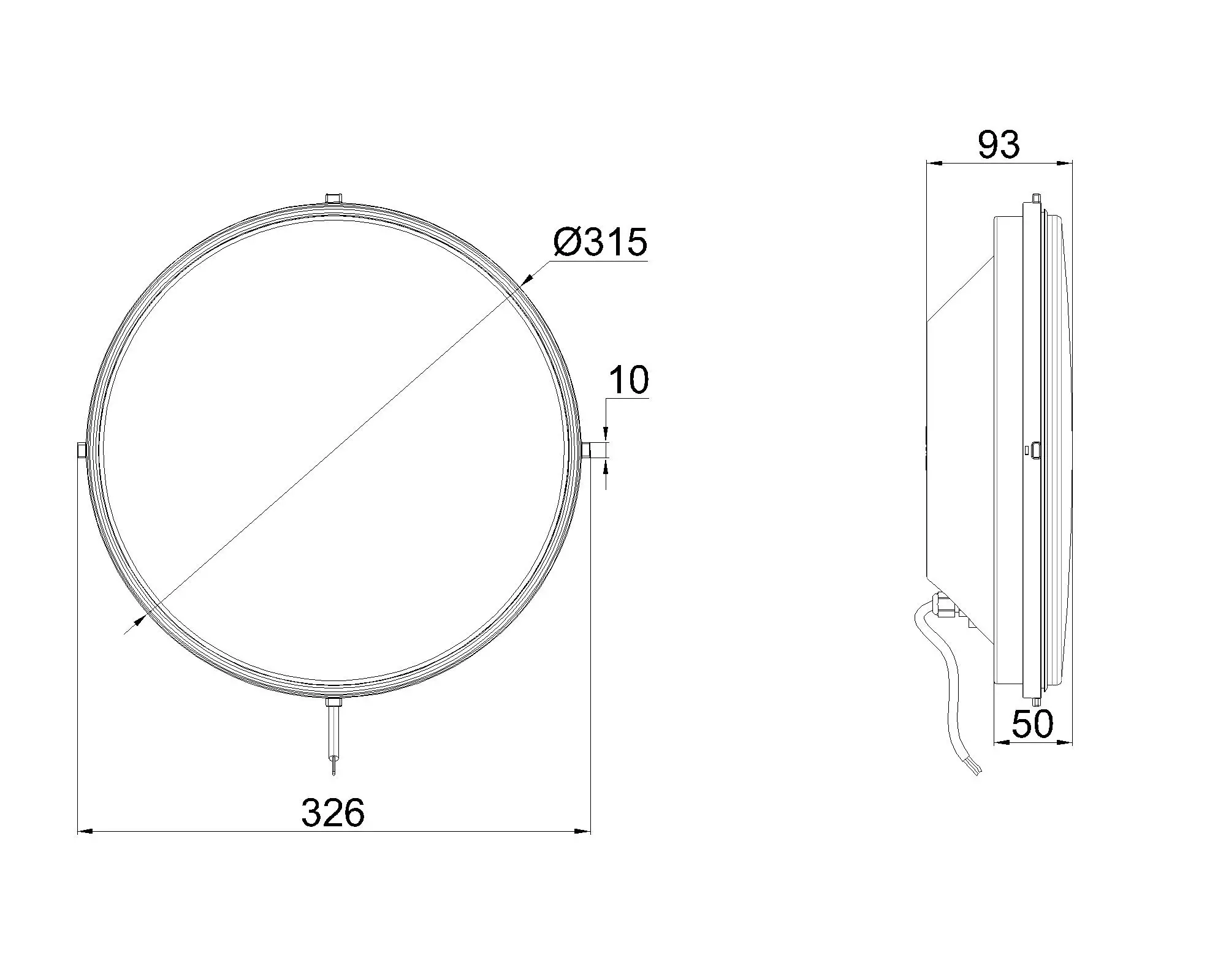 300mm High Quality Wholesale Traffic Signal Light Simple Design Traffic Led Light