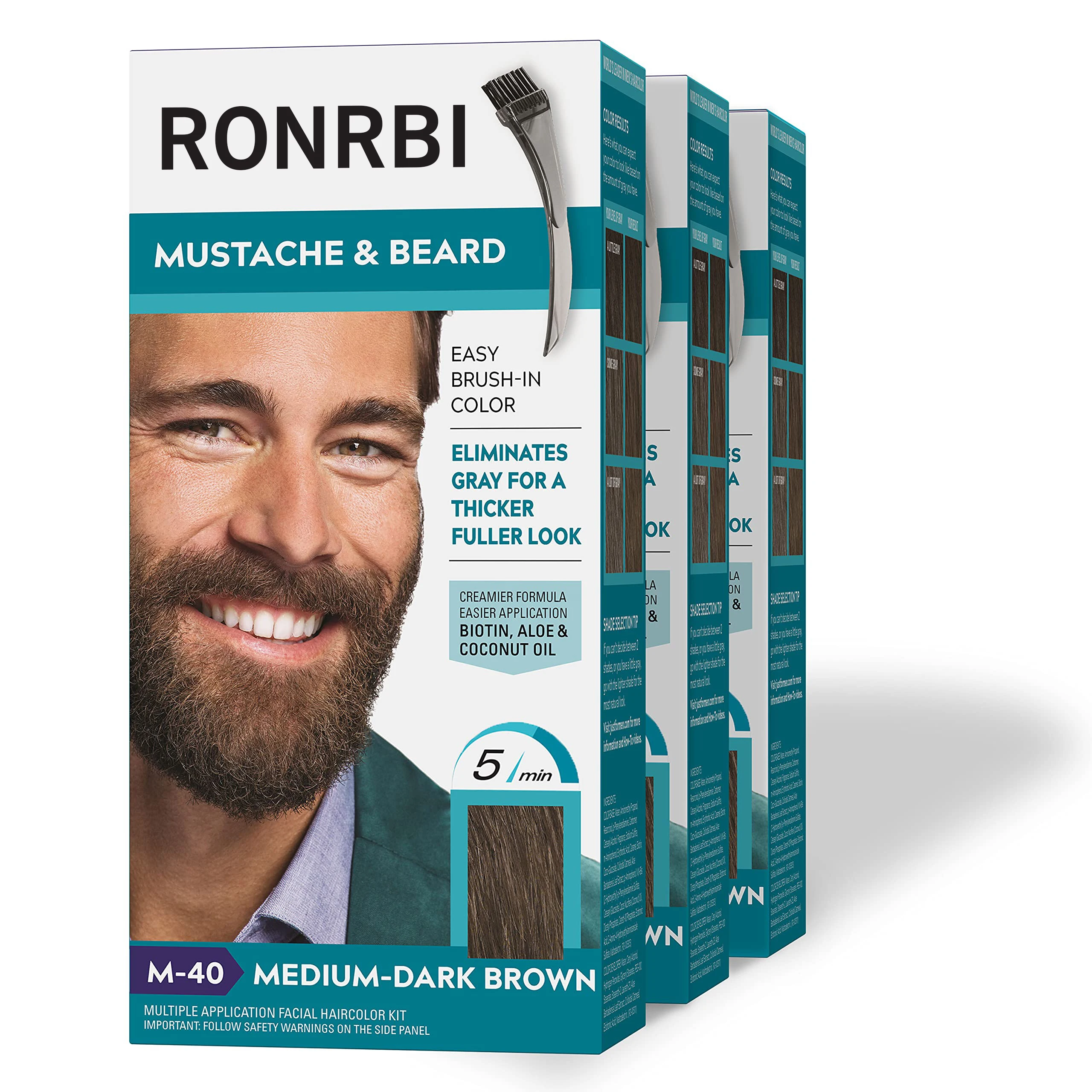 New Model Customized Natural Vegan Moisturizing Easy Application Semi-Permanent Beard Dye