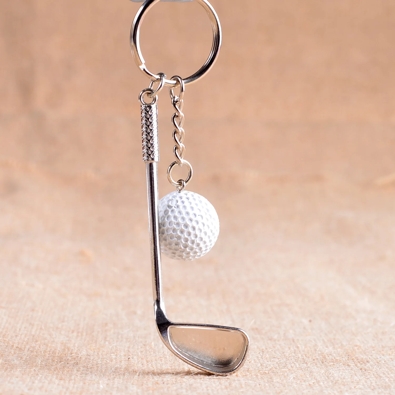 ZWD67 Games souvenir ball key ring metal golf key ring high-end sporting goods