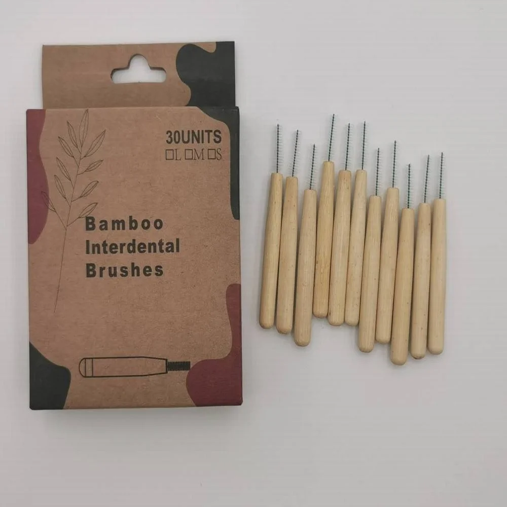 Factory price disposable interdental tooth brushes oral 30pcs packed in box