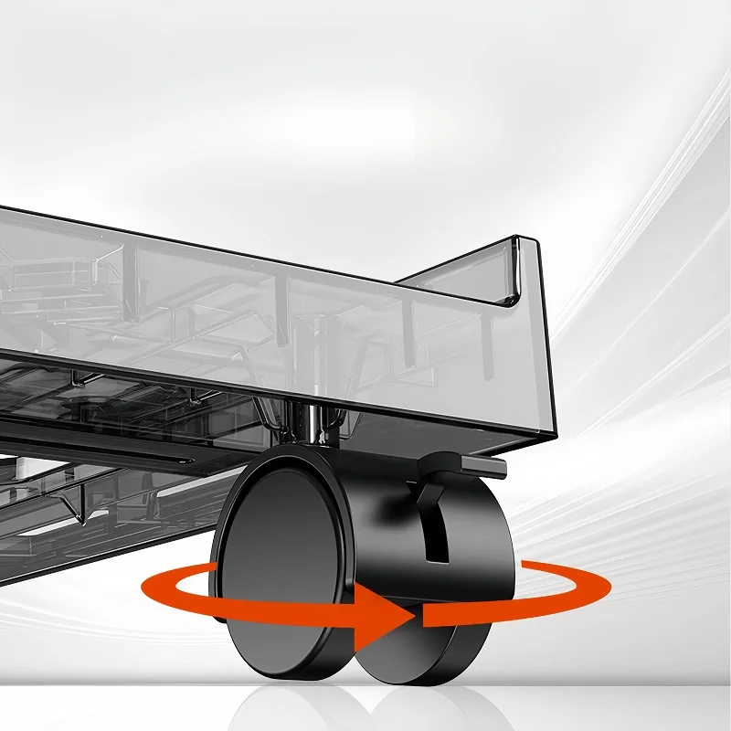 Hot Sale Under Desk Steel Movable Caster Wheels CPU Stand ABS Plastic Colorful Computer Towel Stand Adjustable PC Case Bracket