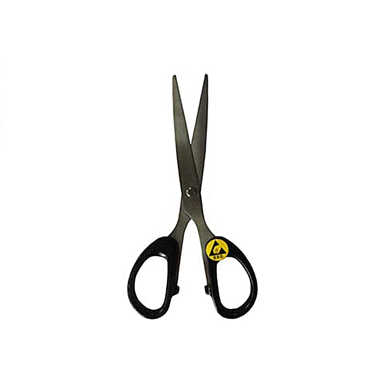 Black Plastic Antistatic Office Cleanroom ESD Scissors