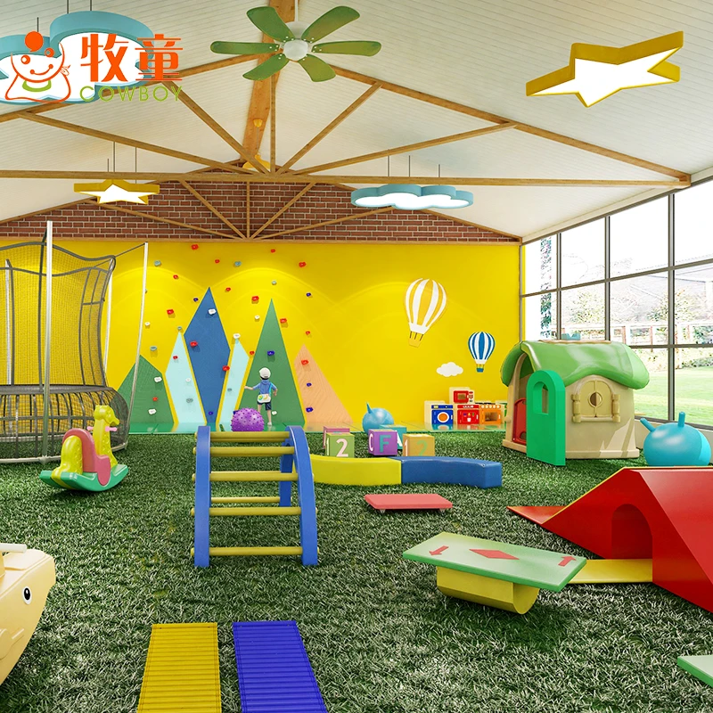Preschool Indoor Soft Playground Equipment   Cafe  Soft Play set from Manufacturer
