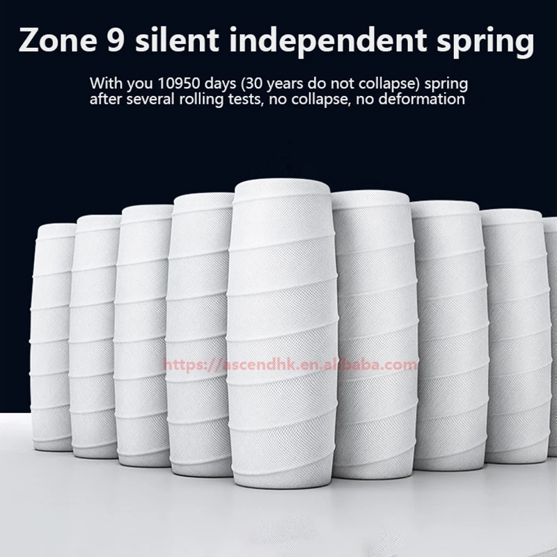 Luxury Bedroom Furniture Mattress King Size Soft Hypo-Allergenic Hotel Pocket Spring Mattress Compress Roll up in a Box